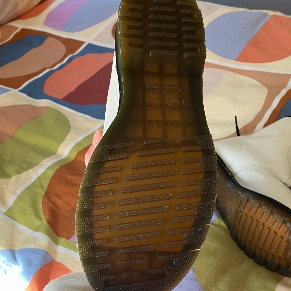 Dr. Martens White Combat Boots - Picture 10 of 11